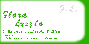 flora laszlo business card